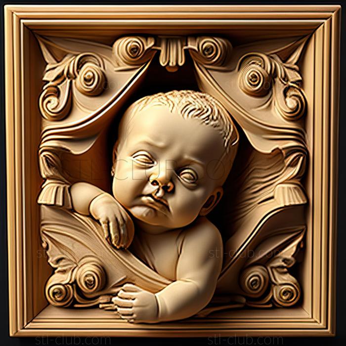 3D мадэль Sweet Baby James входит в Manene Mansion of Rest (STL)